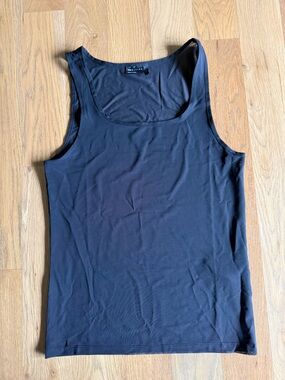 ASOS Men’s Mesh Black Stretch Square Neck Tank